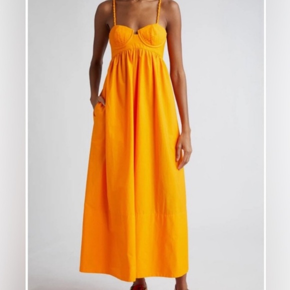 FARM Rio Dresses & Skirts - NWT Farm Rio Sleeveless Maxi Dress in Orange, Size L.